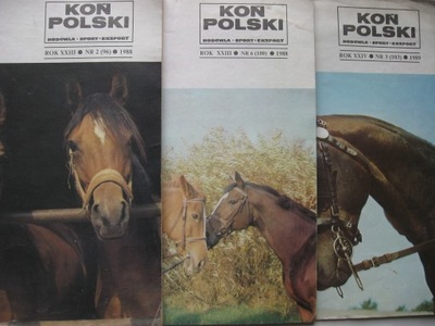 KOŃ POLSKI Hodowla Sport - 3 numery 1988-89