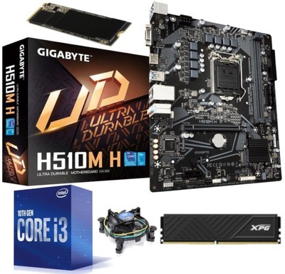 GIGABYTE H510M H i3-10100F 8GB DDR4 500GB