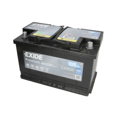 АКУМУЛЯТОР EXIDE 12V 105AH/850A P+ PREMIUM EA1050