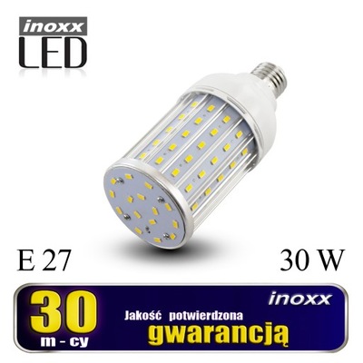 Żarówka e27 led corn 30w metalowa 3000k ciepła