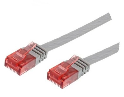 MicroConnect U/UTP CAT6 0,25M Szary Płaski