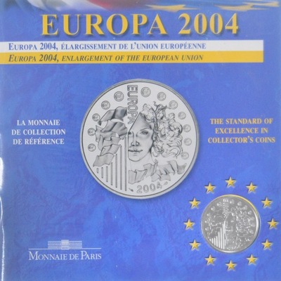 Francja, 1/4 Euro, Europa, 2004, Monnaie de Paris,