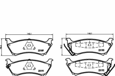 Textar тормозные колодки тормозные mercedes задний  w163 ml texta фото №1
