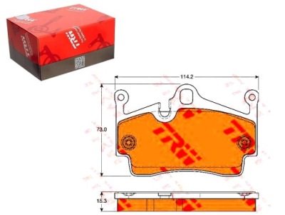 Гальмівні колодки гальмівні porsche задня 911 996 carrera 97- фото №1