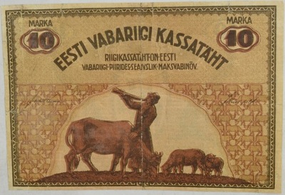 2.di.Estonia, 10 Marek 1919 rzadki, St.3+/4+
