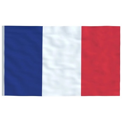 Flaga Francji - 90x150 cm, różnokolorowa