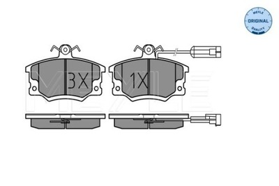 MEYLE КОЛОДКИ HAM. FIAT P. PUNTO/TEMPRA/TIPO/UNO 90- Z ДАТЧИКОМ