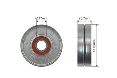 ROLLO TENSOR CORREA WIELOR. AUDI A4 2.5TDI 97-08  