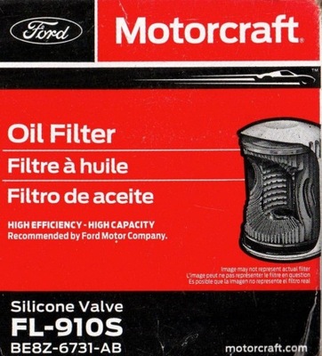 FILTRO ACEITES MOTORCRAFT FL-910S FUSION MUSTANG 2.0 2.3  