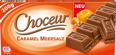 CHOCEUR czekolada CARAMEL MEERSALZ 200g Z NIEMIEC