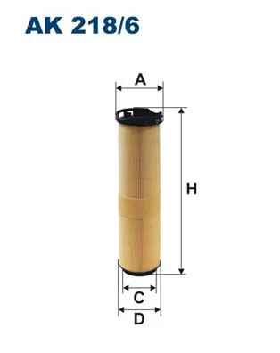 AK218/6 ФІЛЬТР ПОВІТРЯ