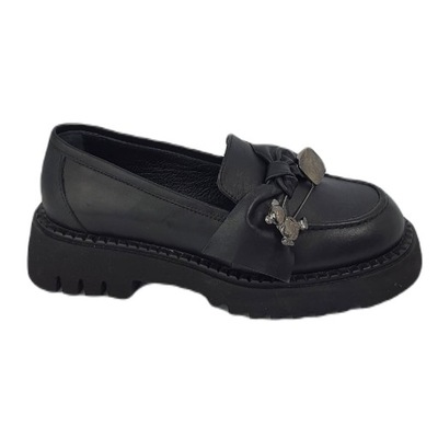 Mokasyn BOCCATO 040.540 BLACK - 37, Czarny