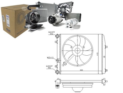 РАДИАТОР ДВИГАТЕЛЯ SKODA