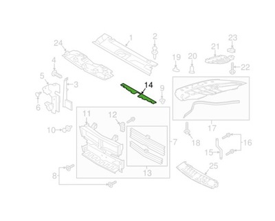 Воздуховод воздуха ford mustang 15- fr3z8327c фото №1