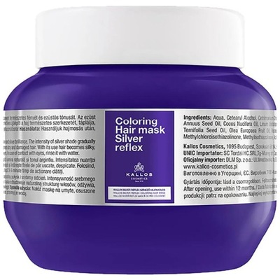 Kallos Cosmetics Maska do włosów Silver Reflex 275 ml