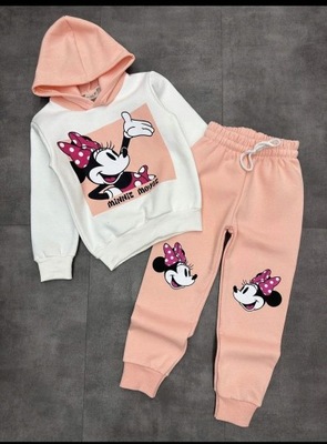 Komplet Dresowy Dziewczęcy Ocieplany Minnie 3-4 Lat (98-104 cm ) *Butik*