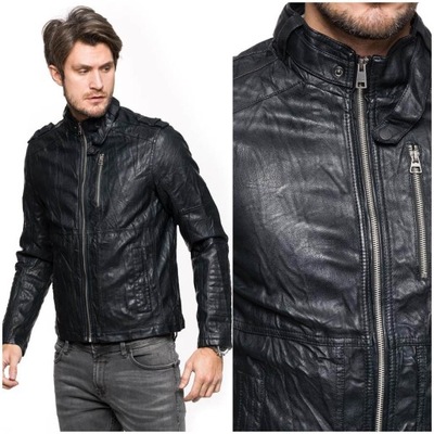 Męska kurtka skórzana Tom Tailor BIKER JACKET L