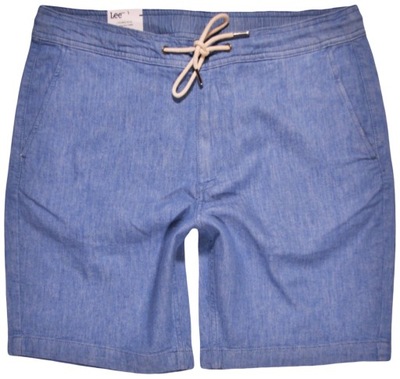 LEE spodenki REGULAR blue DRAWSTRING SHORT _ W33