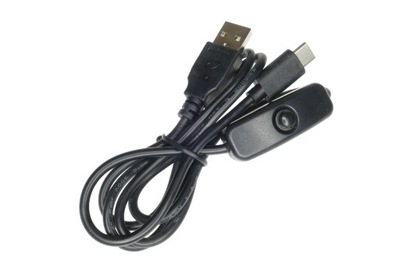 KABEL USB - MICRO USB C Z PRZEŁĄCZNIKIEM RASPBERRY