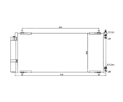 RADUADOR DE ACONDICIONADOR CITROEN C5 RC/RE 10.04--  