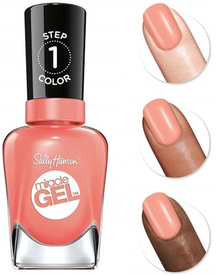 Sally Hansen Miracle Gel Lakier Malibu Peach 380