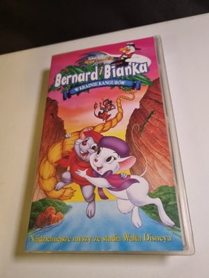 Bernard i Bianka w KRAINIE KANGURÓW, kaseta wideo VHS, Dubbing PL, Disney