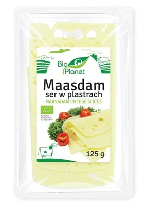 Ser maasdam plastry 125 g bio planet