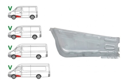 Подножка передний/левый mercedes sprinter w906, 06-13 фото №1