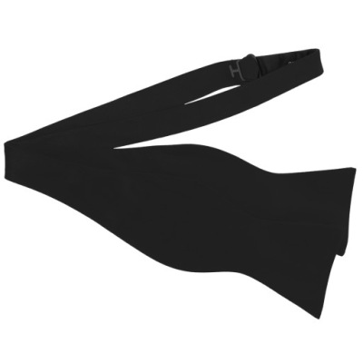 CZARNA, ELEGANCKA MUSZKA MĘSKA DO SAMODZIELNEGO WIĄZANIA - IDEALNA NA ŚLUB