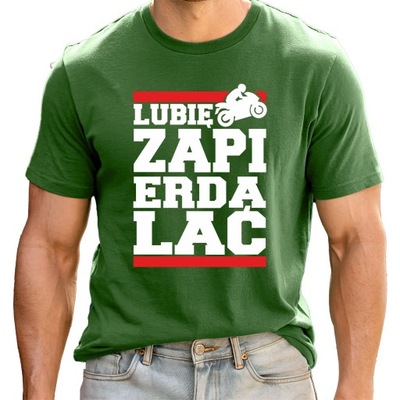 MĘSKI T-SHIRT KOSZULKA LUBIĘ ZAPIER*ALAĆ MĘSKA TSHIRT Z NADRUKIEM XL