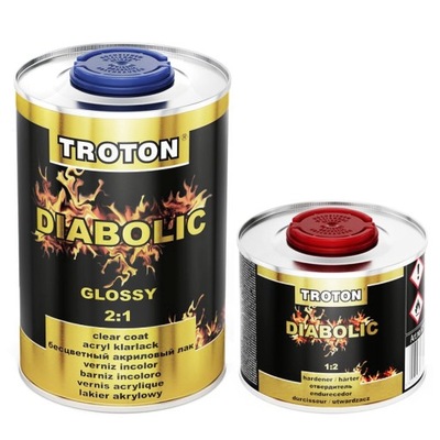 TROTON DIABOLIC połysk lakier bezbarwny 1L + 0,5L