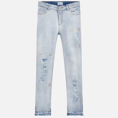 Mayoral 6503-69 Spodnie jeansowe niebieskie dżins