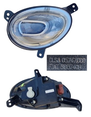 Лампа передня перед протитуманна фара ліва fiat 500 x 51937408 фото №1