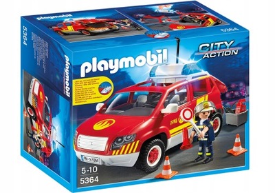 Playmobil 5364 RC wóz strażacki Samochód Komendanta Straży Pożarnej klocki