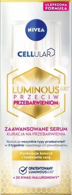 NIVEA CELLULAR LUMINOUS630 Serum do twarzy NA PRZEBARWIENIA, 30 ml