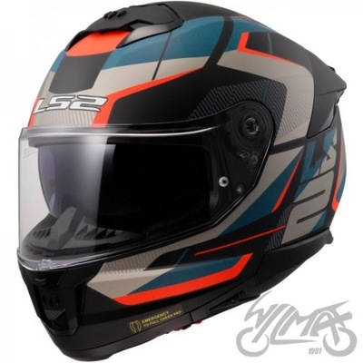 HELMET LS2 FF808 STREAM II ROAD M.BLACK BLUE-06 WITH  