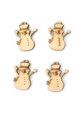 25 szt Bałwan, Bałwanki ozdoby 10 cm