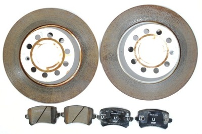 Vw passat cc тормозные диски тормозные тормозные колодки задние фото №1