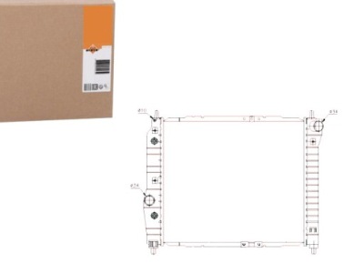 Nrf 53638 радиатор, система охлаждение двигателя фото №1