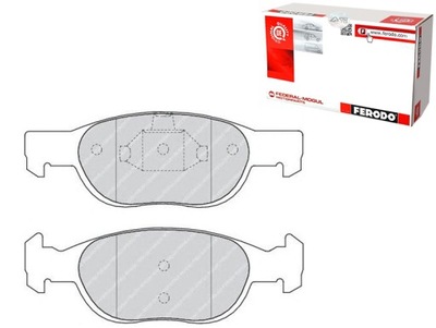KOMPLEKTAS TRINKELIŲ STABDŽIŲ FERODO 37132 AC688281D 