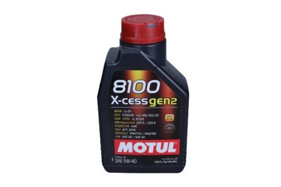 МАСЛО MOTUL 5W-40 X-CESS GEN2 1L MOT109774 MOTUL МАСЛО МОТОРНОЕ MOTUL