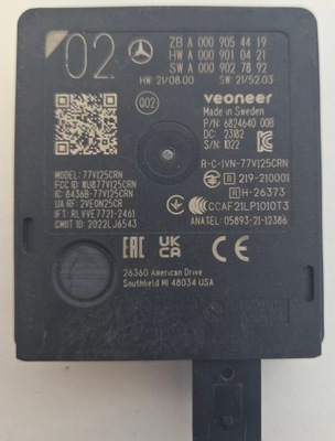 Датчик поперечина движения ассистент mertwego pola радар mercedes a0009054419 фото №1