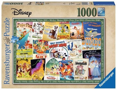 Puzzle 1000 Filmowe Plakaty Disneya