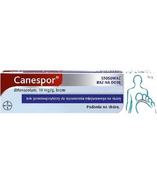 Canespor 10mg/g krem przeciwgrzybiczy z bifonazolem 15 g