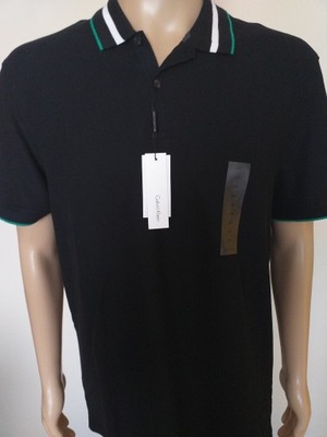 CALVIN KLEIN KOSZULKA POLO MĘSKA L/XL CZARNA