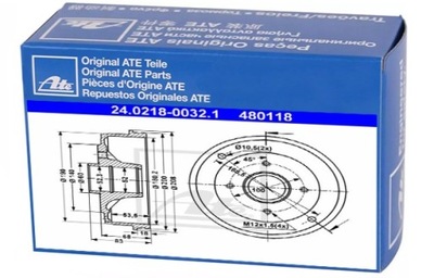 БАРАБАНЫ ТОРМОЗНЫЕ 2 ШТУКИ ATE DO RENAULT CLIO II 1.9