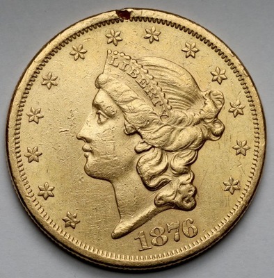2400. USA, 20 dolarów 1876