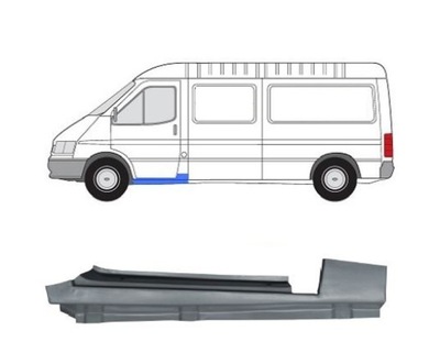 ПОРОГ FORD TRANSIT 09.86- 2515041 ЛЕВЫЙ