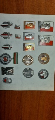 Odznaki wojskowe służby zasadniczej.
