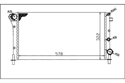 ABAKUS РАДИАТОР ВОДЫ FIAT PANDA 09 03-06 06